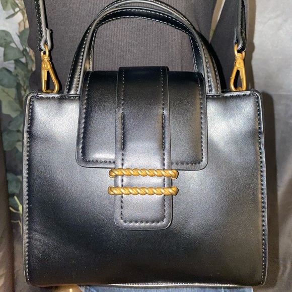 Zara Handbags - ZARA| Crossbody Bag with Gold Iron Accents